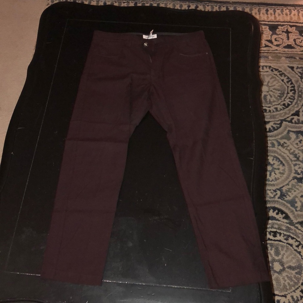 Maroon Calvin Klein pants